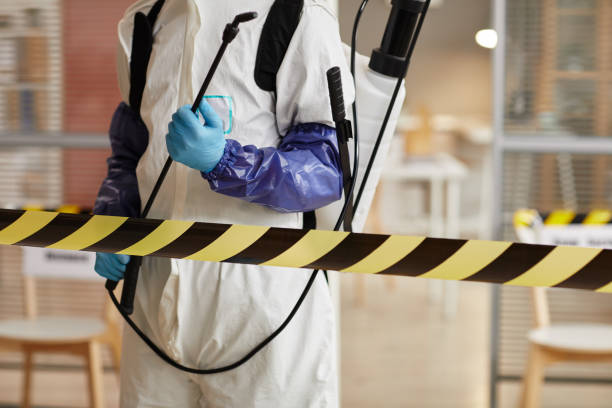 Professional Blood Cleanup technician working in Crystal, MI